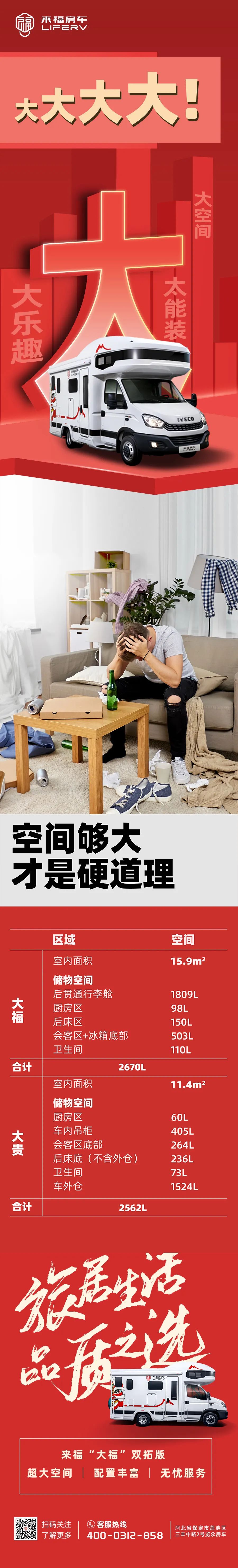 房車空間夠大才是硬道理！